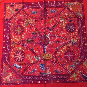 Hermes Silk Scarf